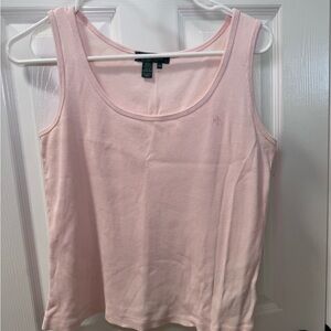 Ralph Lauren Pink Ribbed Tank Top